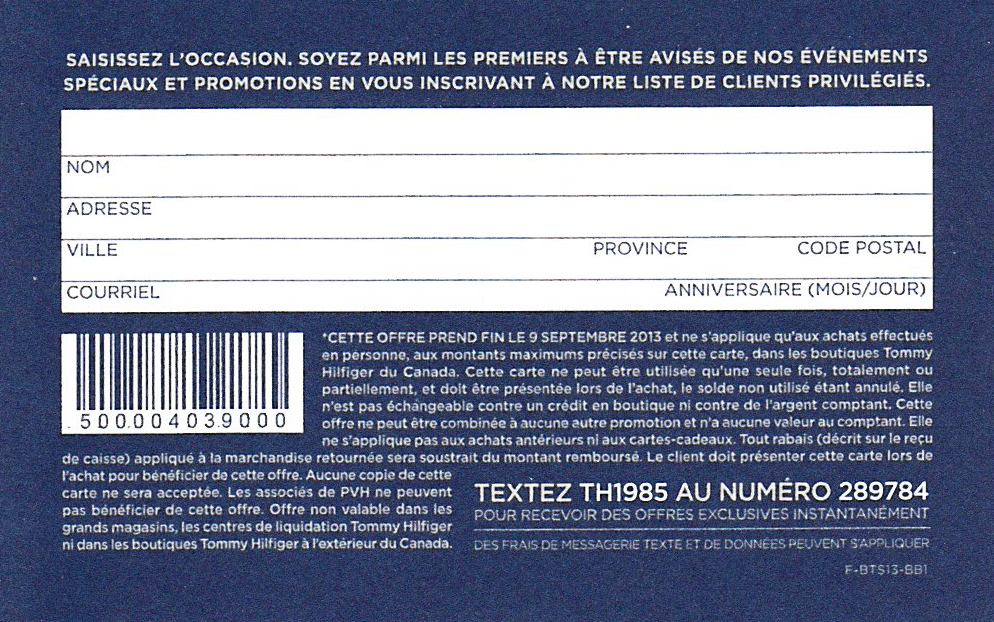 Tommy Hilfiger Sms Text Mobile Marketing 5 Mobile Marketing Sms Text Message