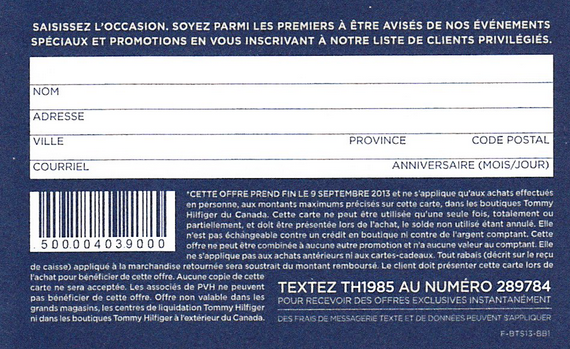 Tommy Hilfiger Sms Text Message Mobile Marketing Mobile Marketing Sms Text Message